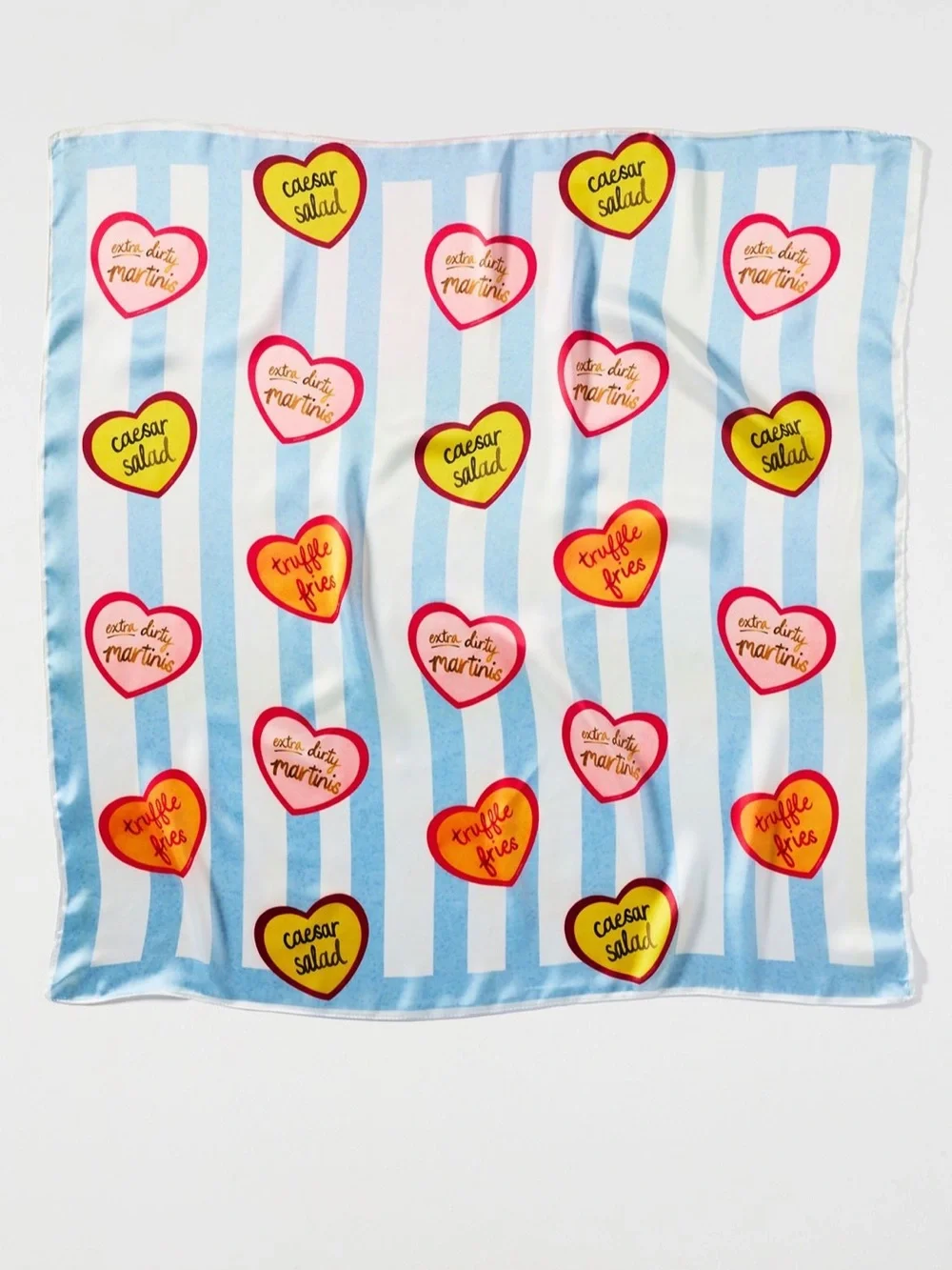 Nikki Ackerman x Anthropologie Hair Scarfs in Hearts and Makeup